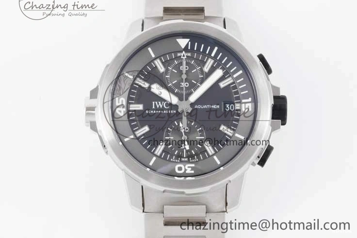 MIROTIME 0509 EasyCare Aquatimer Chrono SS V6SF 1:1 Best Edition Gray Dial on SS Bracelet A 7035